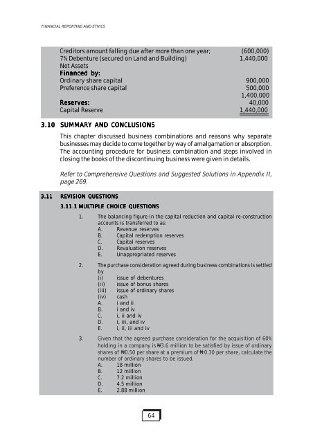 Financial Reporting and Ethics - The Institute of Chartered ...