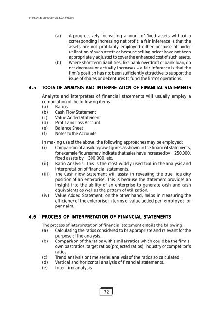 Financial Reporting and Ethics - The Institute of Chartered ...