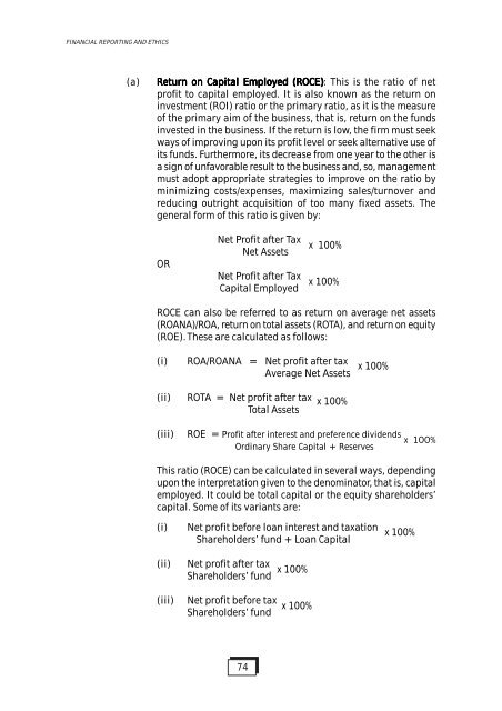 Financial Reporting and Ethics - The Institute of Chartered ...