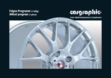 Felgen-Programm (1-teilig) Wheel program (1-piece) - Cargraphic