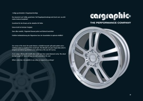 Felgen-Programm (1-teilig) Wheel program (1-piece) - Cargraphic