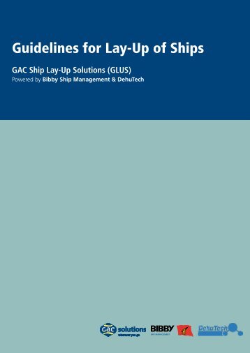 Guidelines for Lay-Up of Ships - GAC