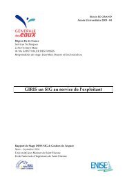 GIRIS: un SIG au service de l'exploitant - Université Jean Monnet