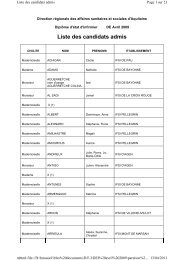 liste des admis DEI avril 09 - drjscs
