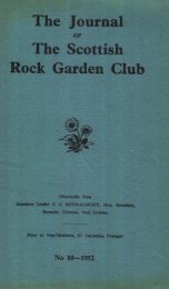 the Scottish Rock Garden Club