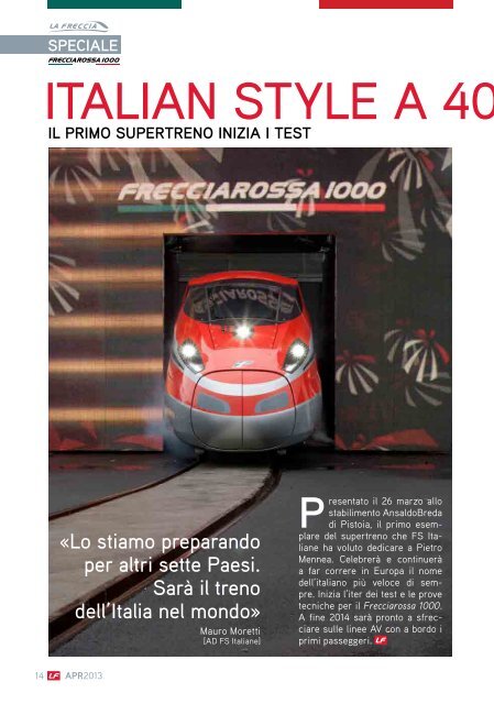 Frecciarossa 1000 - Ferrovie dello Stato Italiane