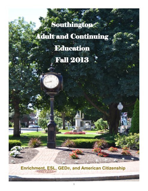 the brochure. - Southington Public Schools