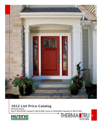 Therma-Tru 2012-13 Price Guides - Huttig Building Products