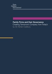 Family Firms and their Governance: Creating ... - Rapid Response