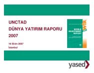 unctad dÃ¼nya yatÄ±rÄ±m raporu 2007 - YASED UluslararasÄ± YatÄ±rÄ±mcÄ±lar ...