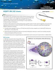 ACQUITY UPLC SEC Columns - Waters