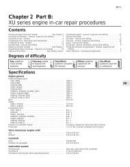 Chapter 2 Part B: XU series engine in-car repair procedures