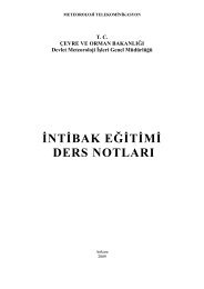 Ä°ntibak EÄitimi Ders NotlarÄ±.pdf - Meteoroloji Genel MÃ¼dÃ¼rlÃ¼ÄÃ¼