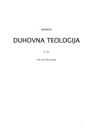 DUHOVNA TEOLOGIJA - Student Info