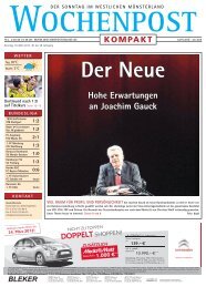 Hohe Erwartungen an Joachim Gauck