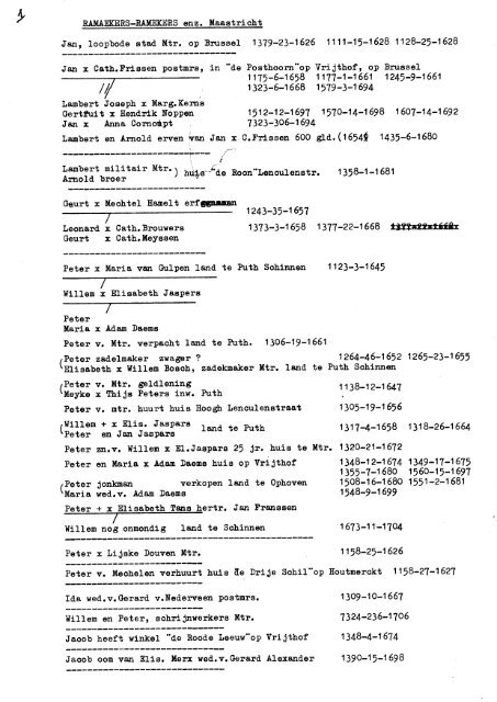 deel R - Genealogie in Limburg