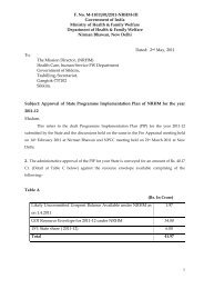 1 F. No. M-11011/01/2011-NRHM-III Government of India Ministry of ...