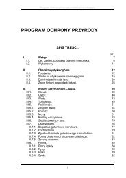 program ochrony przyrody - PaÅstwowe Gospodarstwo LeÅne LASY ...