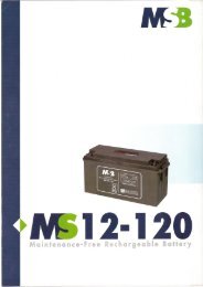 MSB-12-120-Maintenance Free Rechargeable Battery