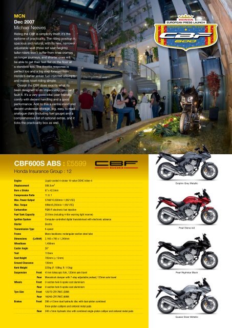 CBF600S ABS - Doble Motorcycles