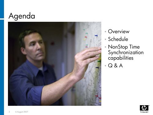 HP NonStop Time Synchronization presentation
