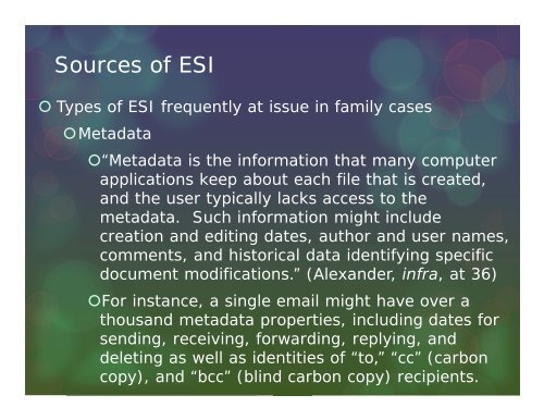 Electronic Discovery and the Use of Social Media in a Family-Law ...