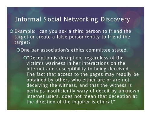 Electronic Discovery and the Use of Social Media in a Family-Law ...