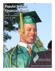 Popular Annual Financial Report - Howard County Public Schools