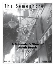 Issue 188, Summer 2009 - Telegraph Hill Dwellers