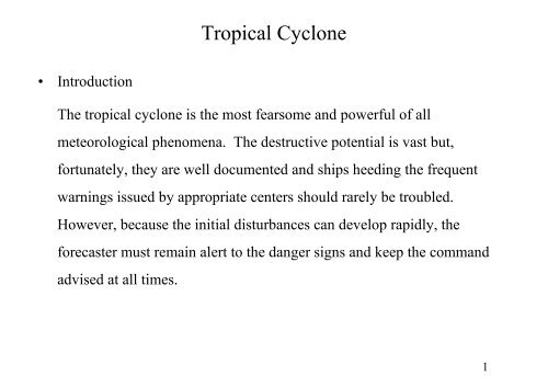 Tropical Cyclone