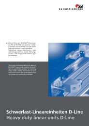 Schwerlast-Lineareinheiten D-Line Heavy duty linear units D-Line