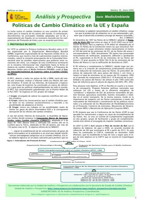 PolÃ­ticas de Cambio ClimÃ¡tico en la UE y EspaÃ±a - Ministerio de ...