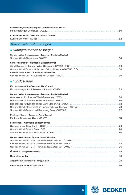Becker Centronic Katalog - auf enobi.de
