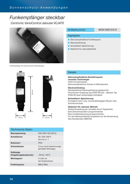 Becker Centronic Katalog - auf enobi.de