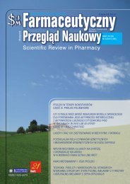 PokaÅ¼ caÅy numer - FPN - Farmaceutyczny PrzeglÄd Naukowy