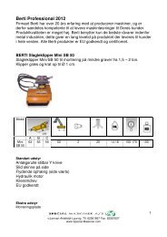 Berti Professional 2012 - Special Maskiner A/S