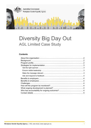 AGL case study - The Workplace Gender Equality Agency