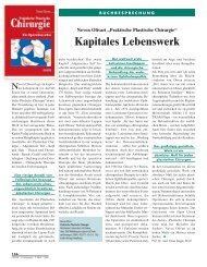 Neven Olivari „Praktische Plastische Chirurgie“ - Dr. R. Kaden Verlag