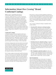 Information About Dow CorningÂ® Brand ... - Central Coating