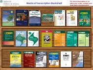 Medical Transcription Bookshelf