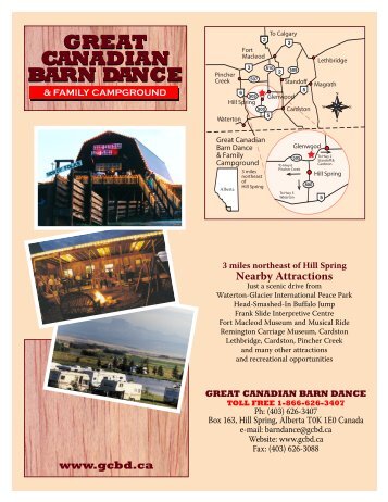 2010 GCBD Brochure - The Great Canadian Barn Dance