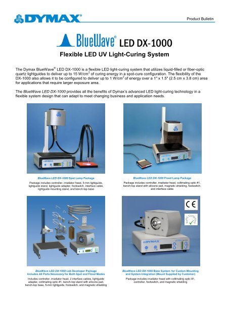 Bluewave Led Dx 1000 Flexible Led Uv Light Curing System
