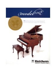 Baldwin 226E Artist Grand PDF - Gibson