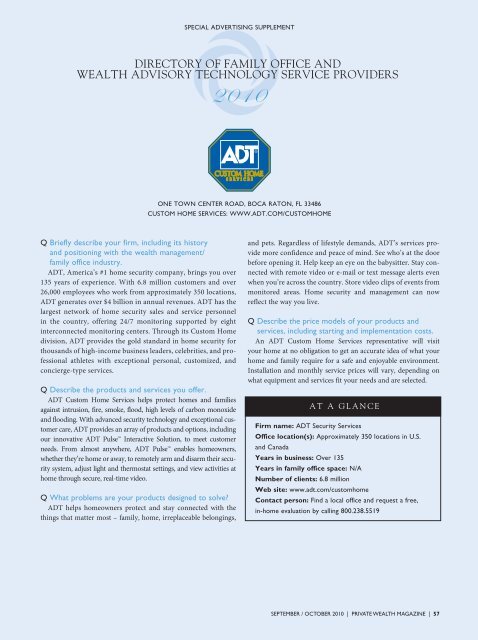 Directory Of Family Office And Wealth Advisory Fa Magazine