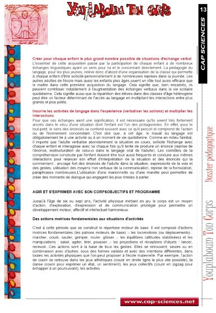 Dossier de prÃ©sentation - Cap Sciences