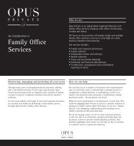Family Office Services - Opus Private