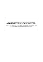 convention d'occupation temporaire du domaine public constitutive ...