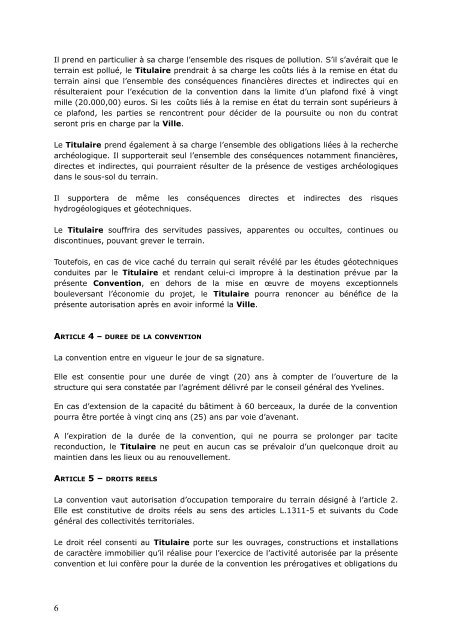 convention d'occupation temporaire du domaine public constitutive ...