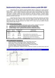 SedimentaÄnÃ­ jÃ­mky z armovanÃ©ho betonu podle DIN 4281