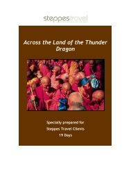 Across the Land of the Thunder Dragon - Steppes Travel